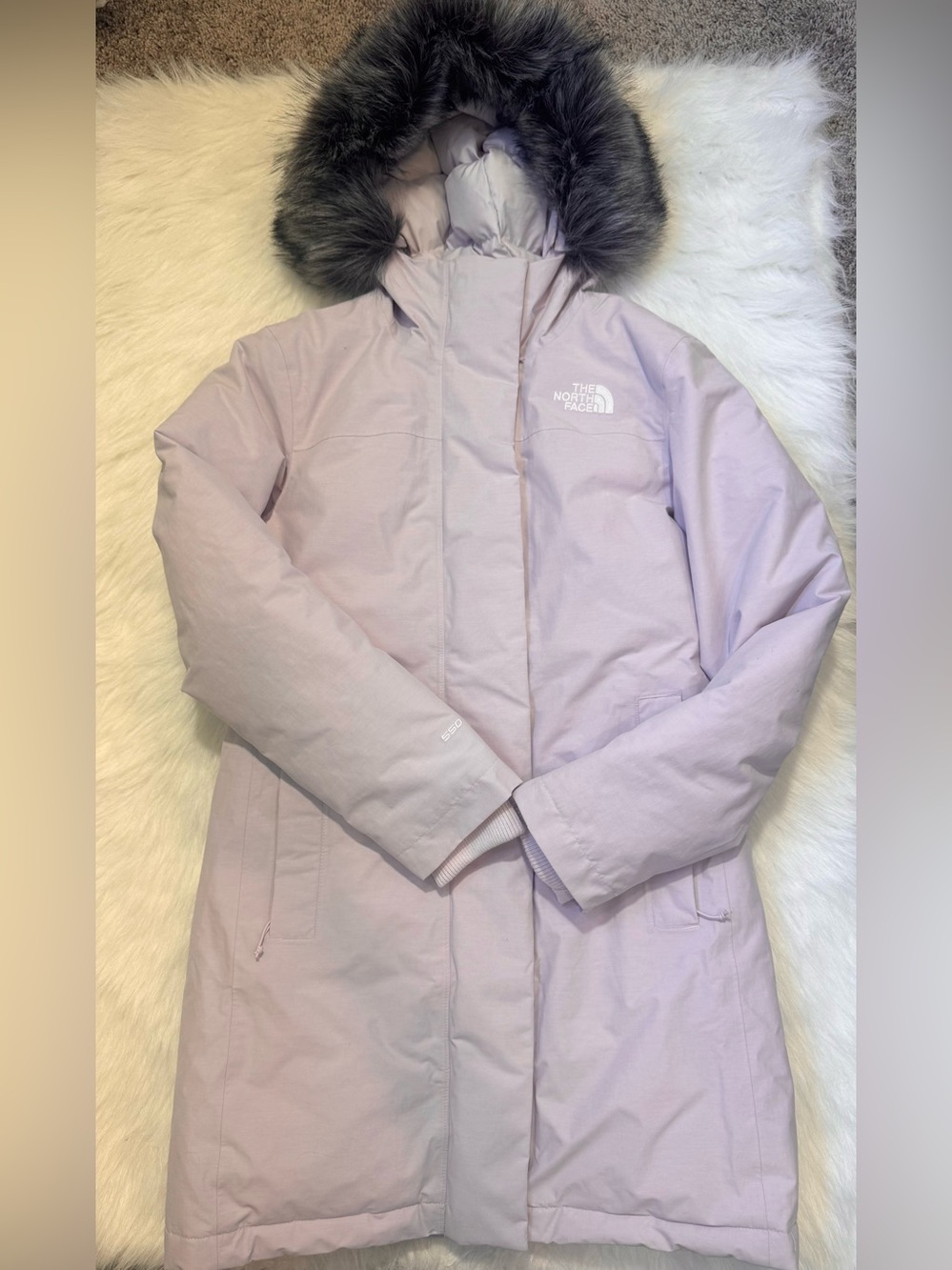 North Face Arctic Parka Lavender Fog 💜 - Picture 2 of 6